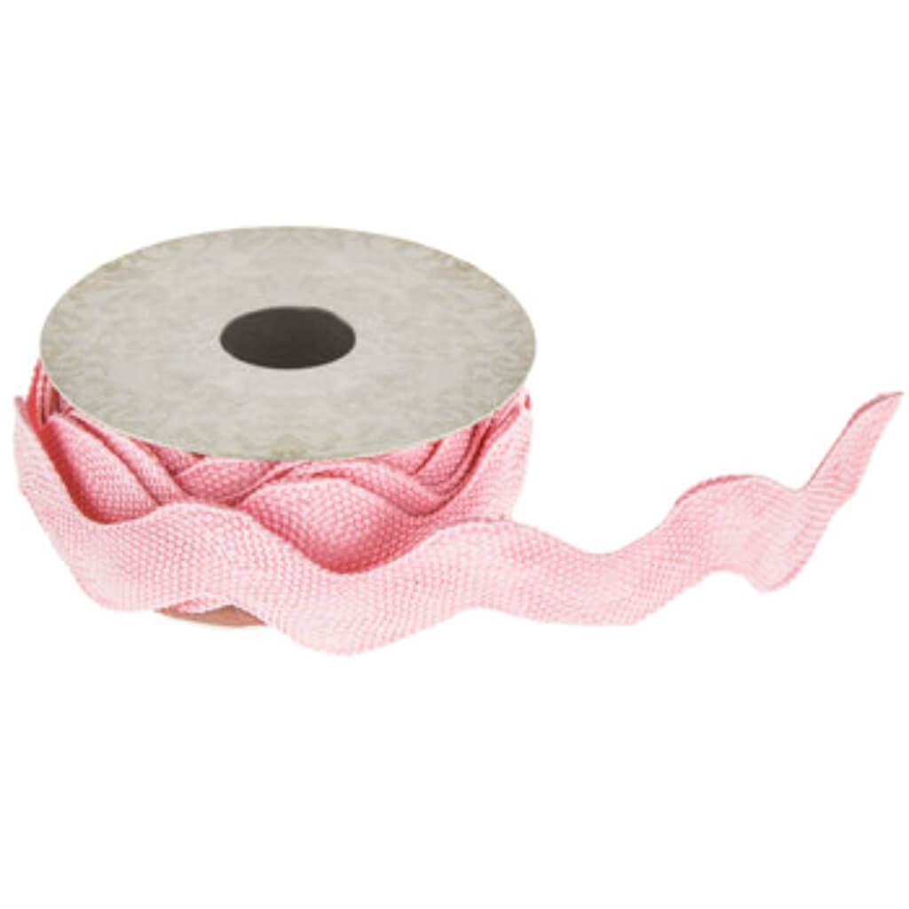 Jumbo Rick Rack Trim 1-1/2in Light Pink