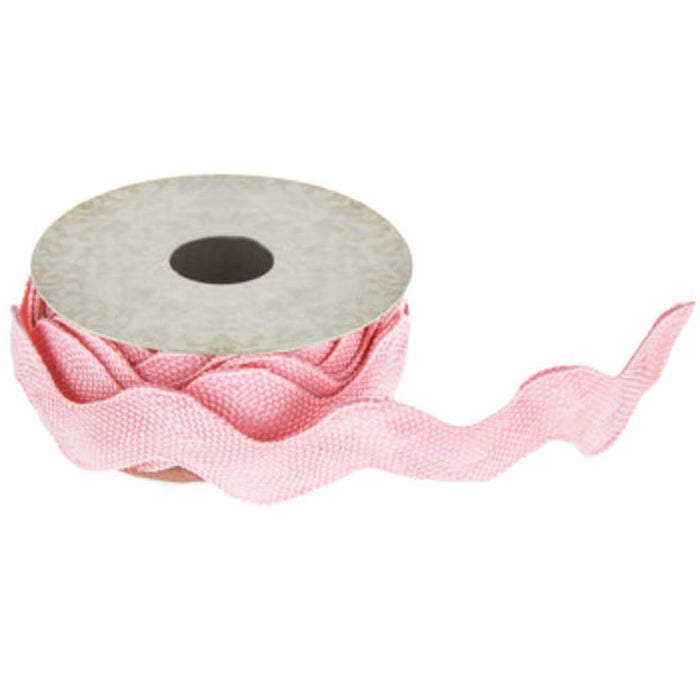Jumbo Rick Rack Trim 1-1/2in Light Pink