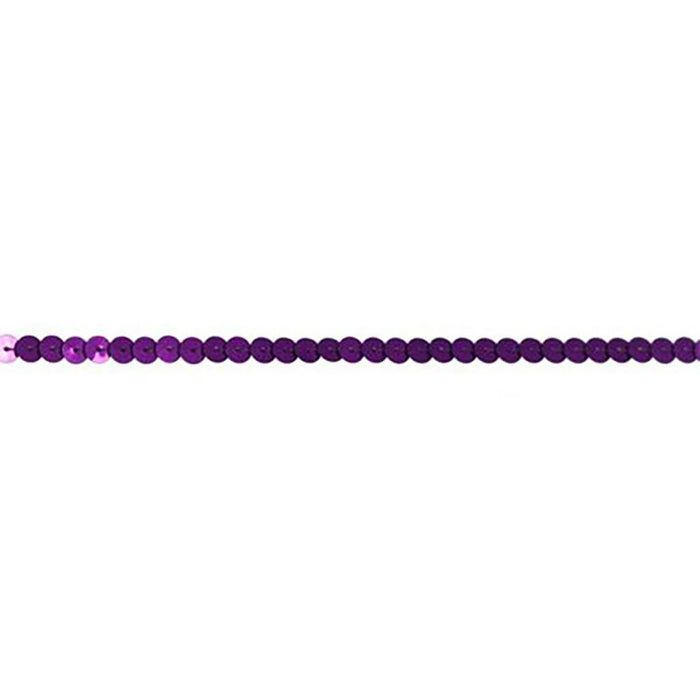 Single Slung Sequin Trim 1/4in Lilac
