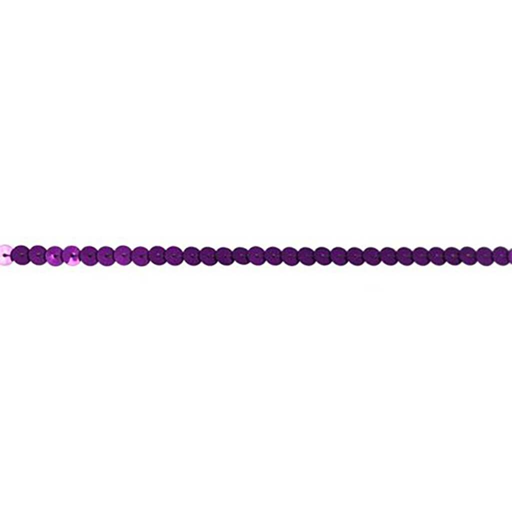 Single Slung Sequin Trim 1/4in Lilac