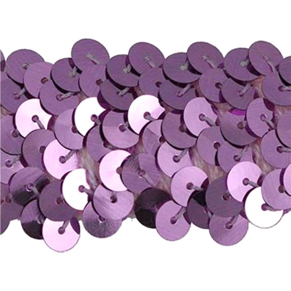 Stretch Sequin Trim 1-1/4in Lilac