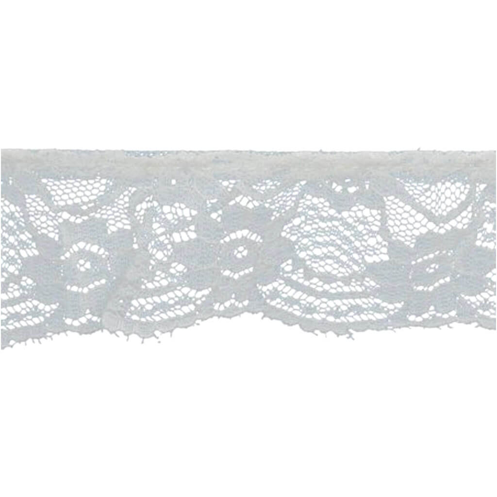 Ruffled Daisy Loop Lace Trim 1-1/2in Oyster