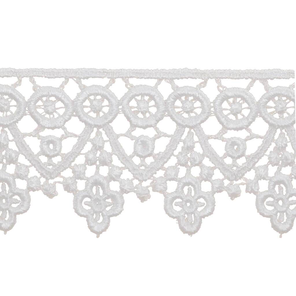 Crown Edge Venice Lace Trim 2in Oyster