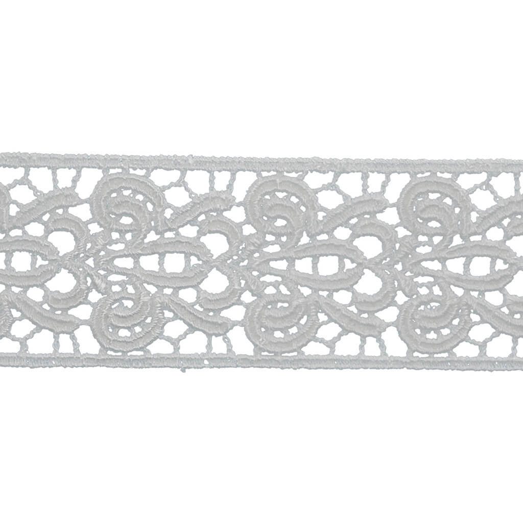 Fleur-De-Lis Venice Lace Trim 1-1/2in Oyster