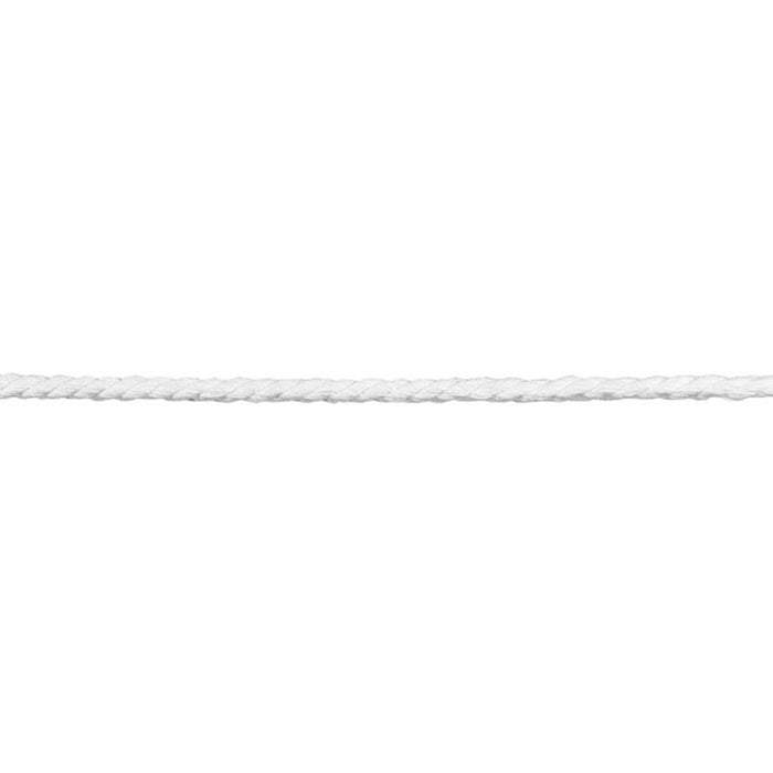 Cotton Cable Cord Trim 1/4in White