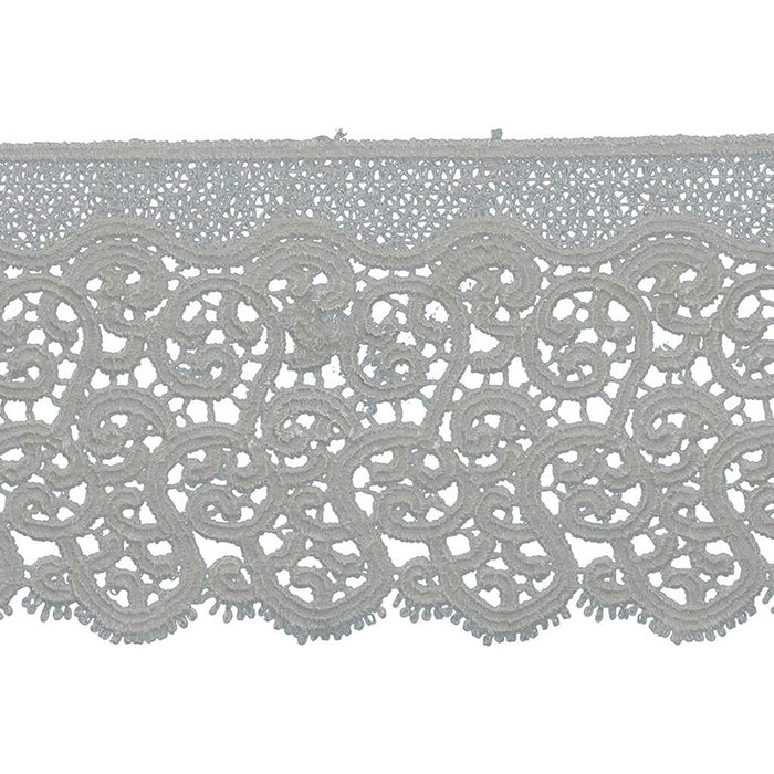 Abstract Edge Venice Lace Trim 3-1/8in Oyster