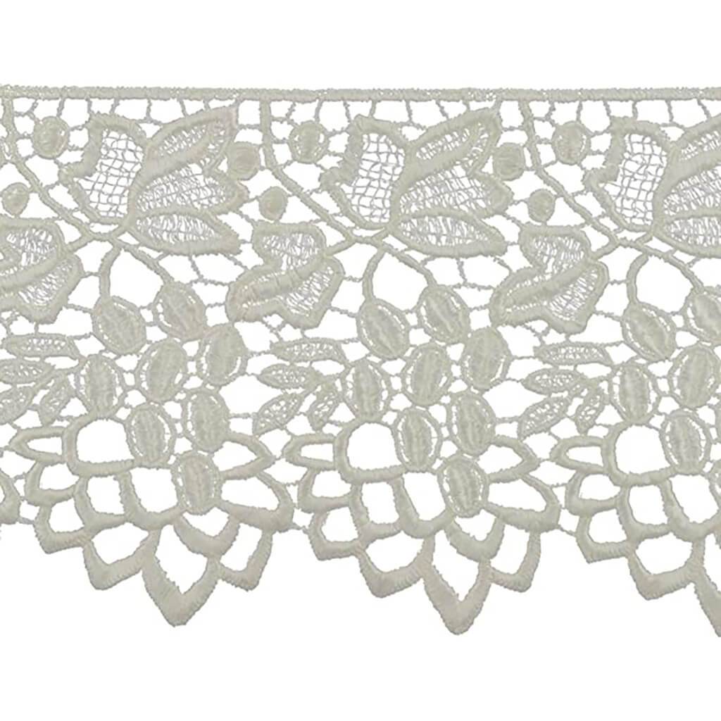 Grape Vine Edge Venice Lace Trim 5-1/2in Oyster