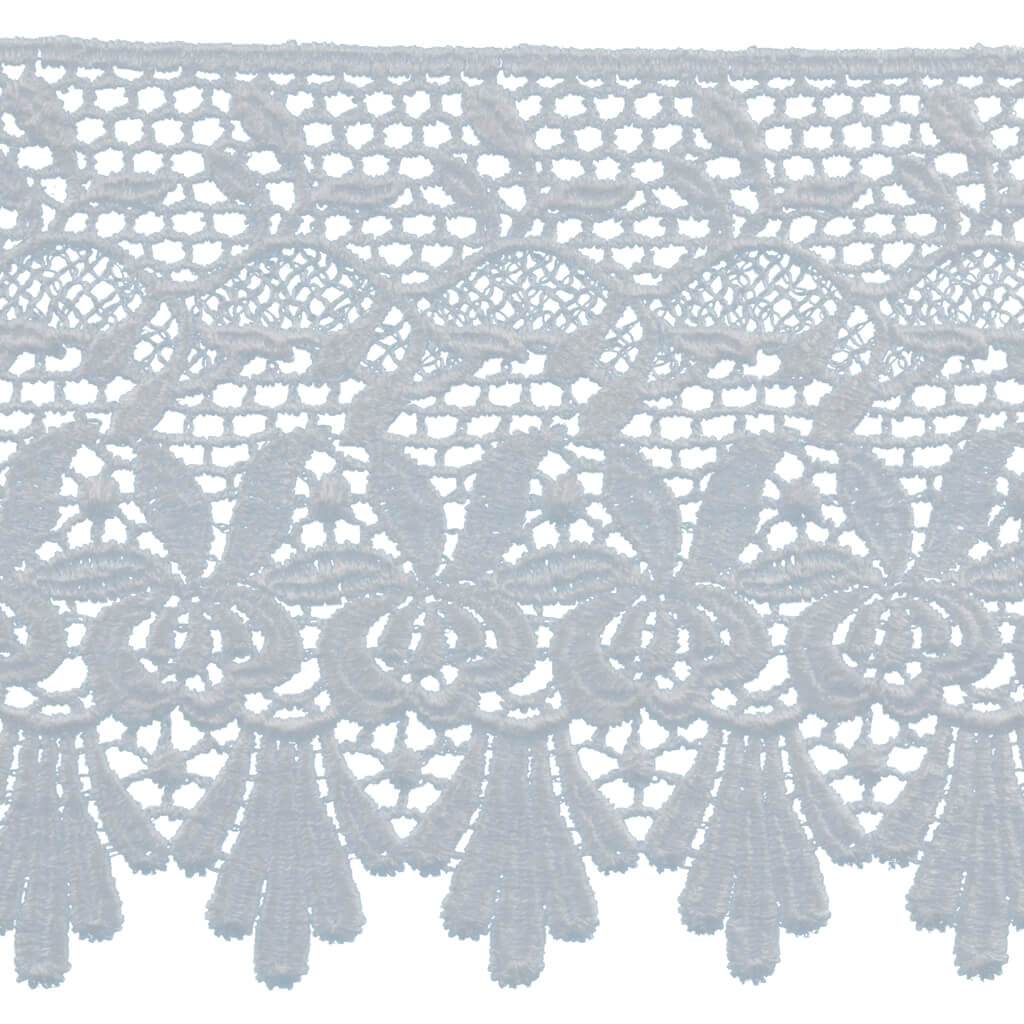 Venice Lace Edge Trim 4-7/8in White