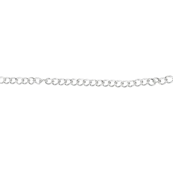 Metallic Chain Trim 3/8in Silver