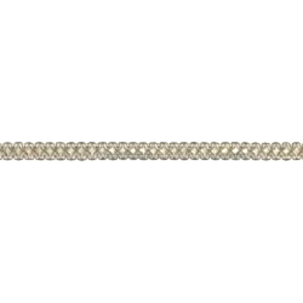 Fine Cross Stitch Gimp Trim 3/4in Gold/White
