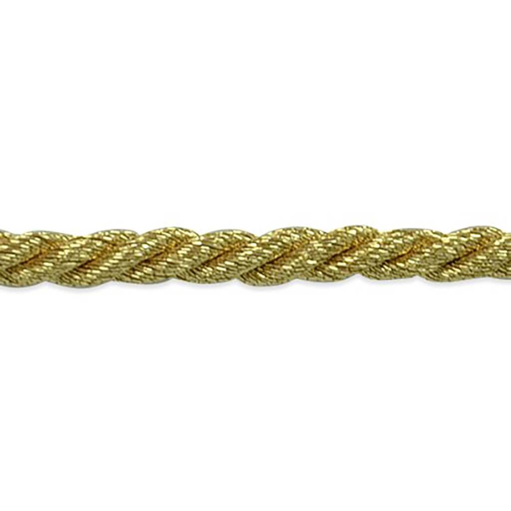 Deco Trims Metallic Twist Cord Trim 1/4in x 10yd Gold