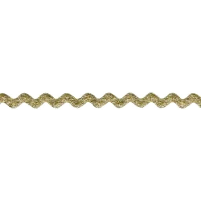 Deco Trims Metallic Rick Rack Trim 7/8in x 18yd Gold