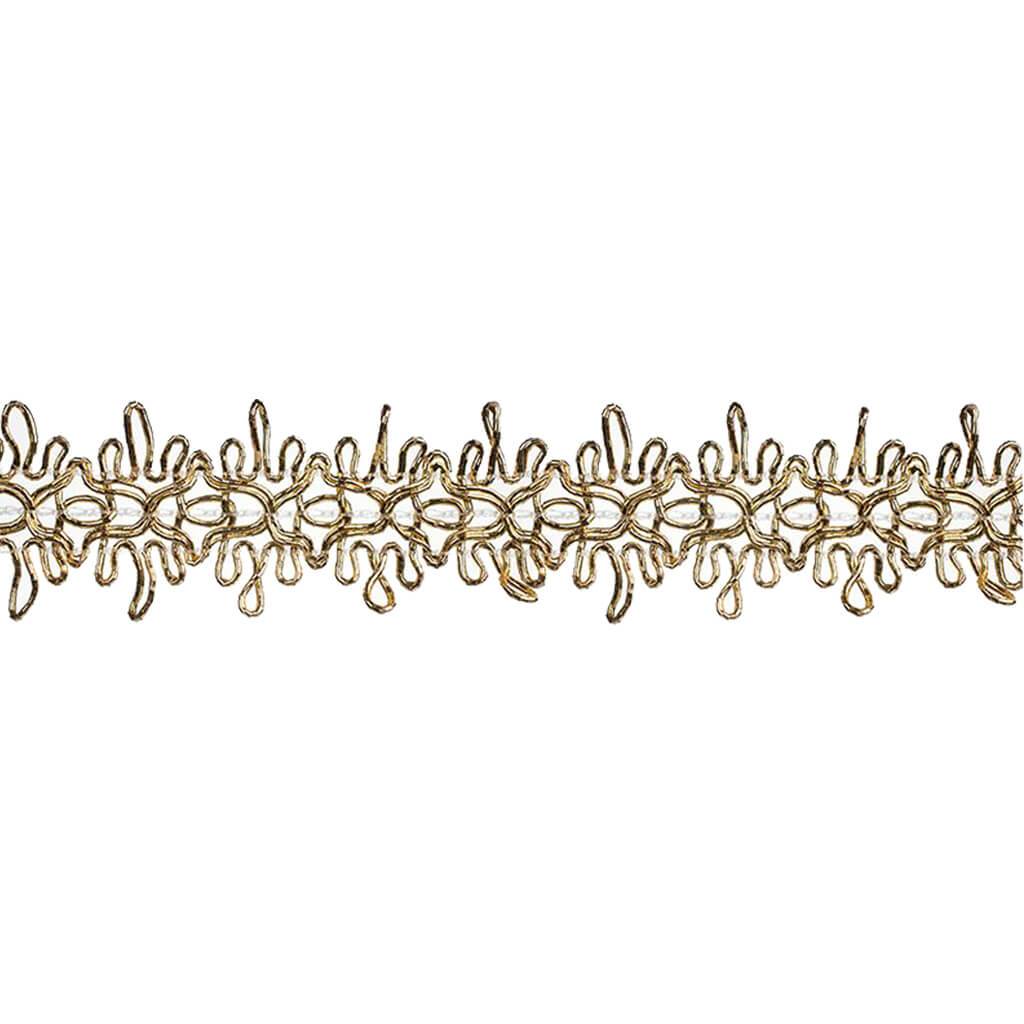 Deco Trims Metallic Star Gimp Trim 1in x 10yd Gold