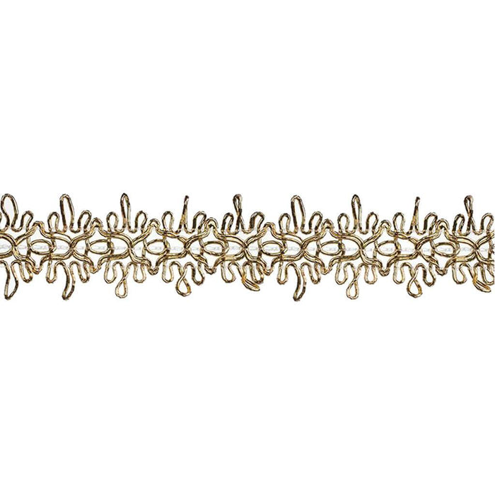 Deco Trims Metallic Star Gimp Trim 1in x 10yd Gold