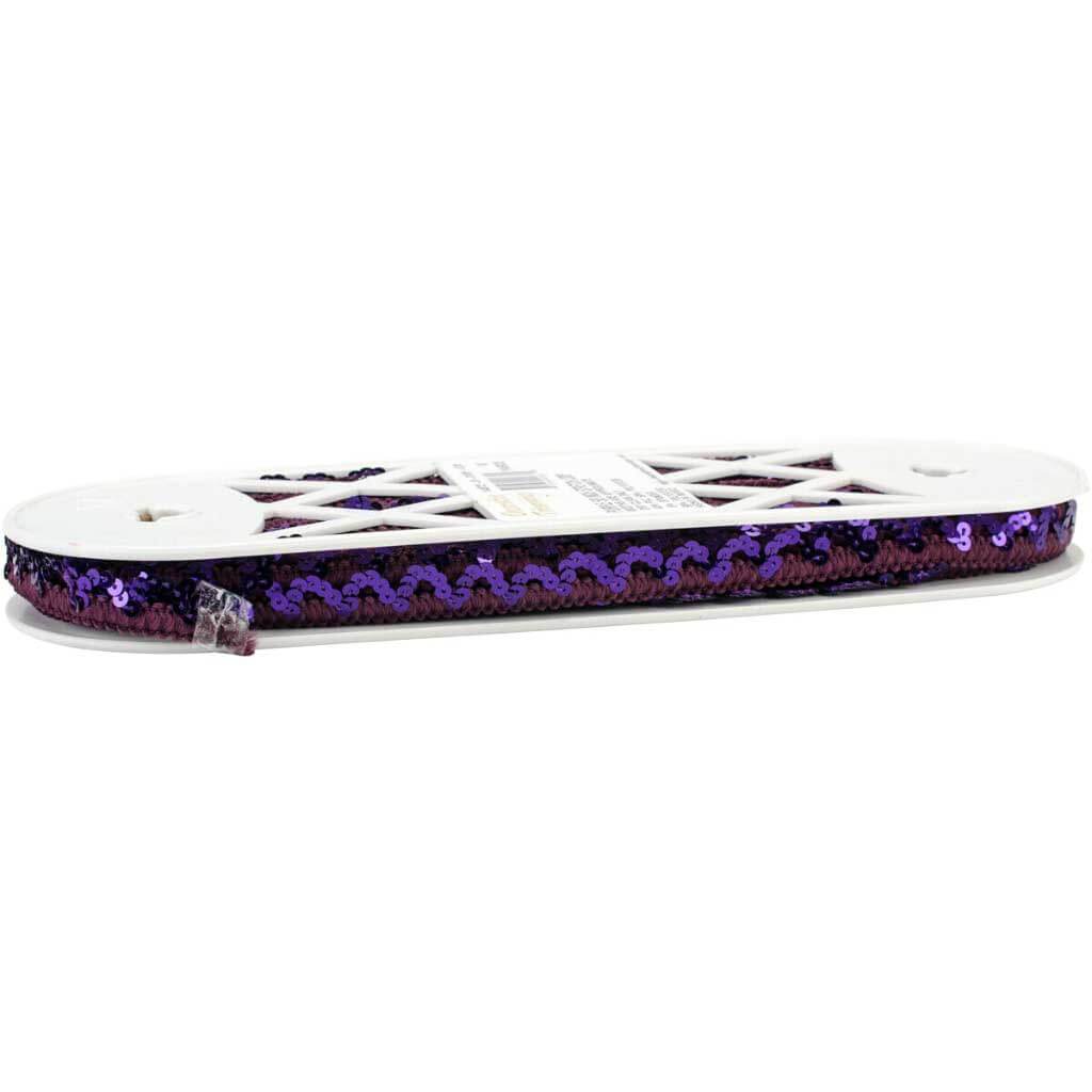 Stretch Loop Trim 5/8in Deep Purple