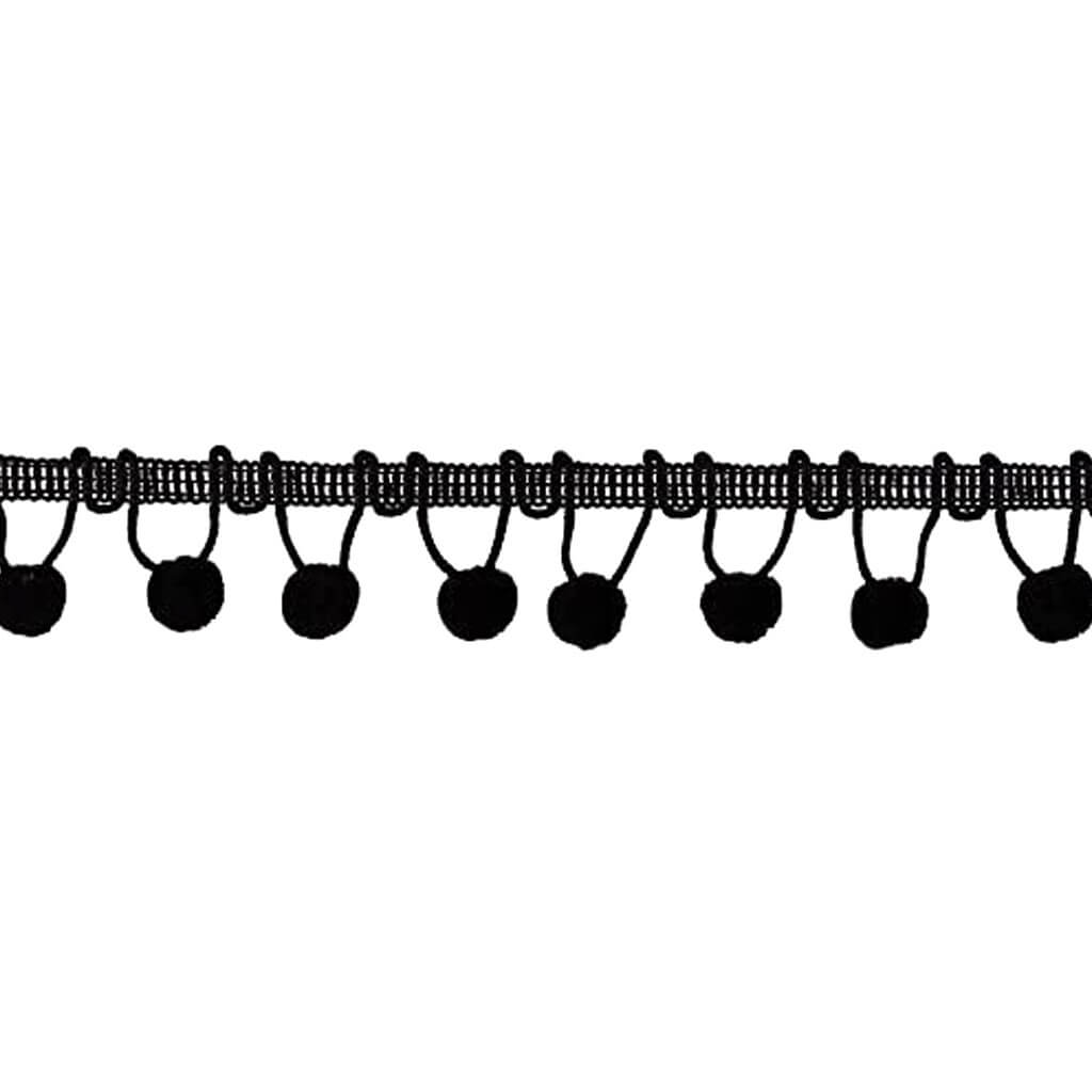 Ball Fringe Trim 1-3/8in Black