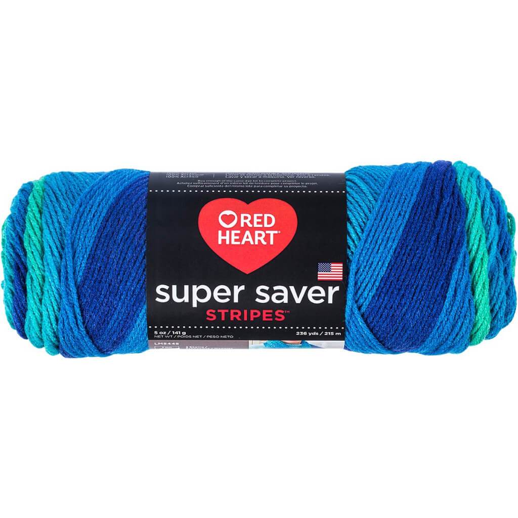 Red Heart Super Saver Yarn Cool Stripe