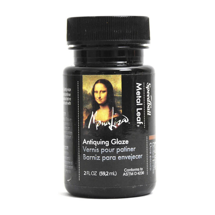 Metal Leaf Antiquing Glaze Burnt Umber 2oz