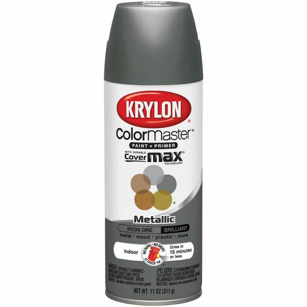 Colormaster Indoor/Outdoor Aerosol Paint 12oz Iron Ore Matte