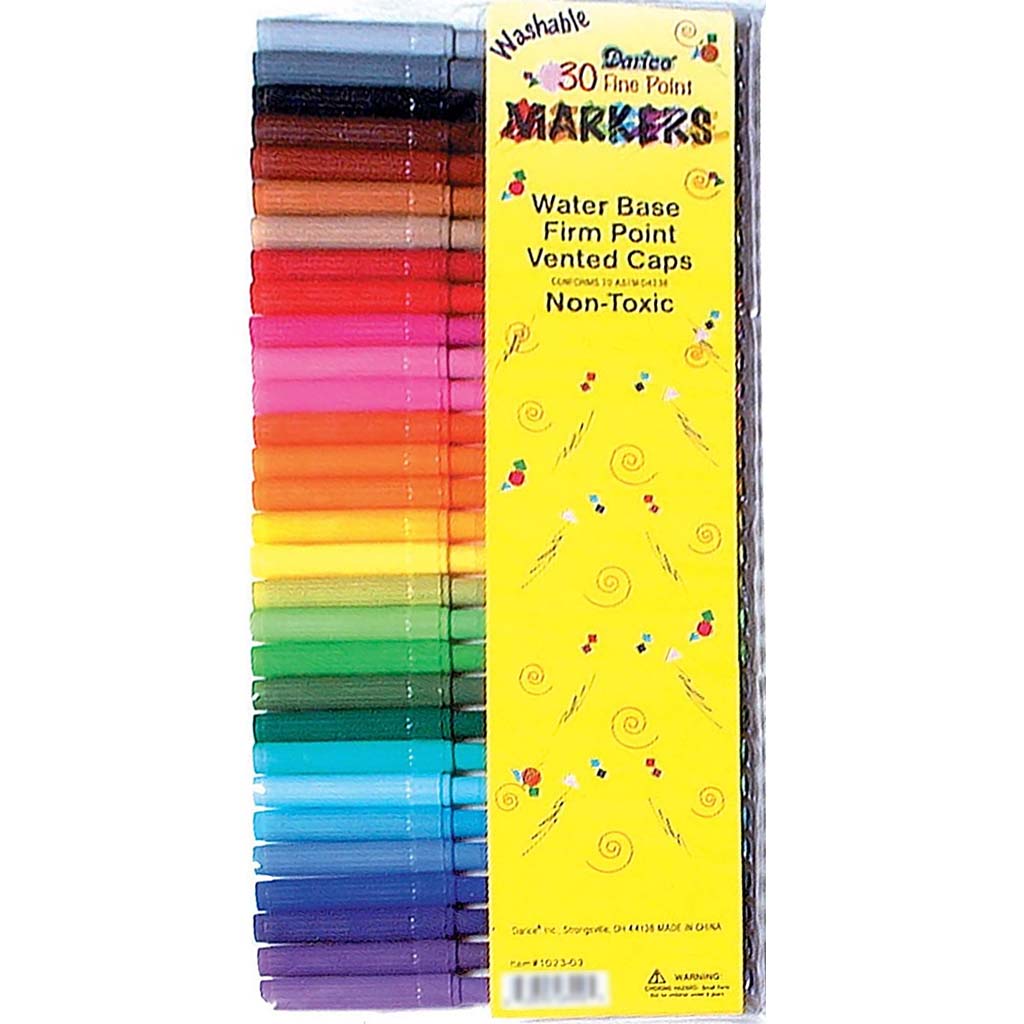 MARKER WASHABLE 30 COLOR FINE POINT 