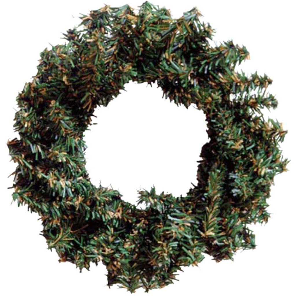 Canadian Pine Wreath PVC 120 Tips 6 inches 