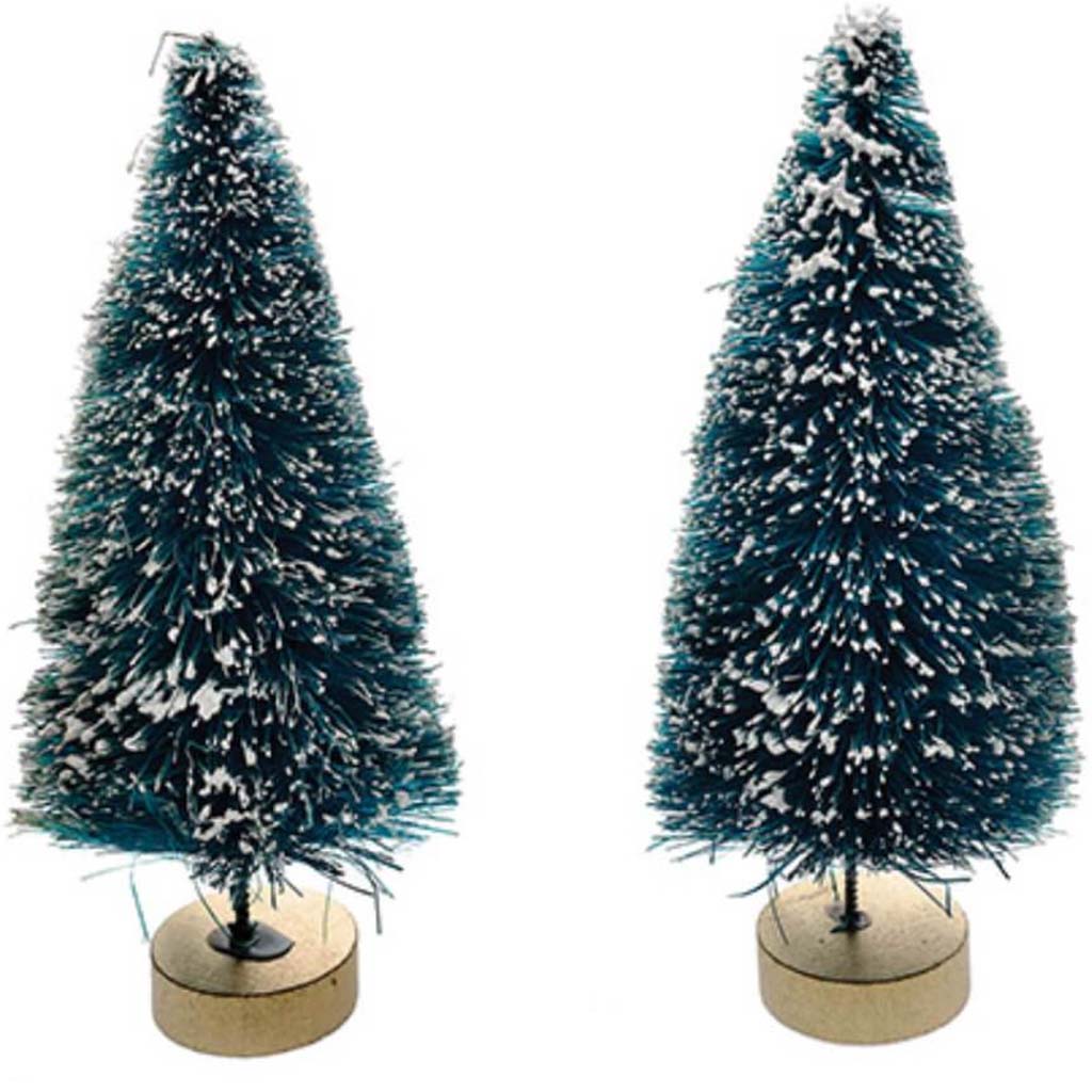 Christmas Sisal Tree Frost 2pcs 4in 