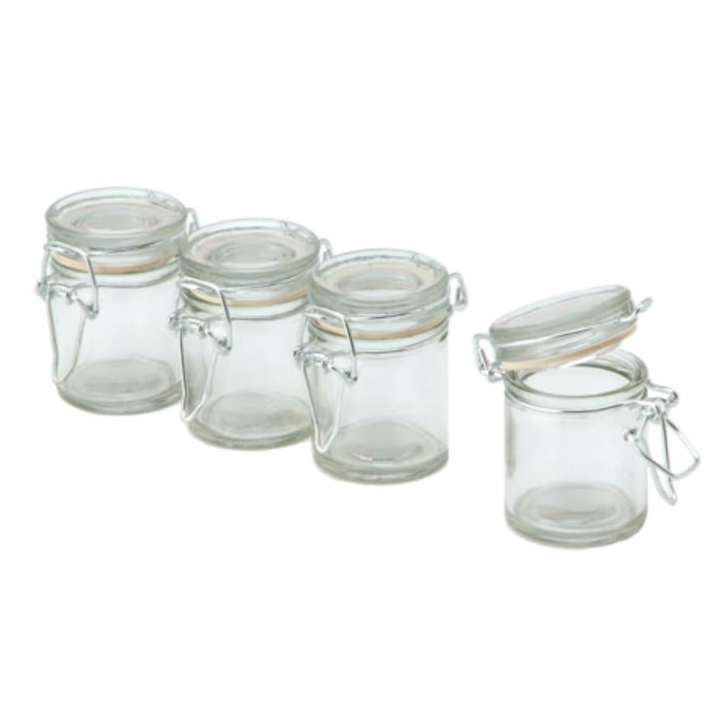 David Tutera Glass Jars Flip Lid 