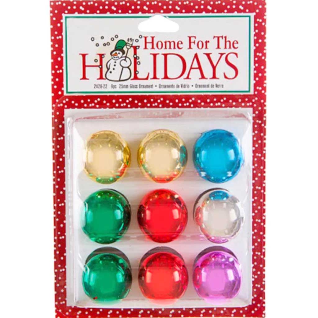 Metallic Glass Ball Ornaments 