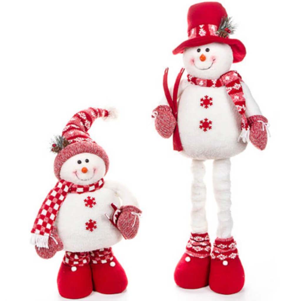 Standing Snowman with Adjustable Legs Decoration 