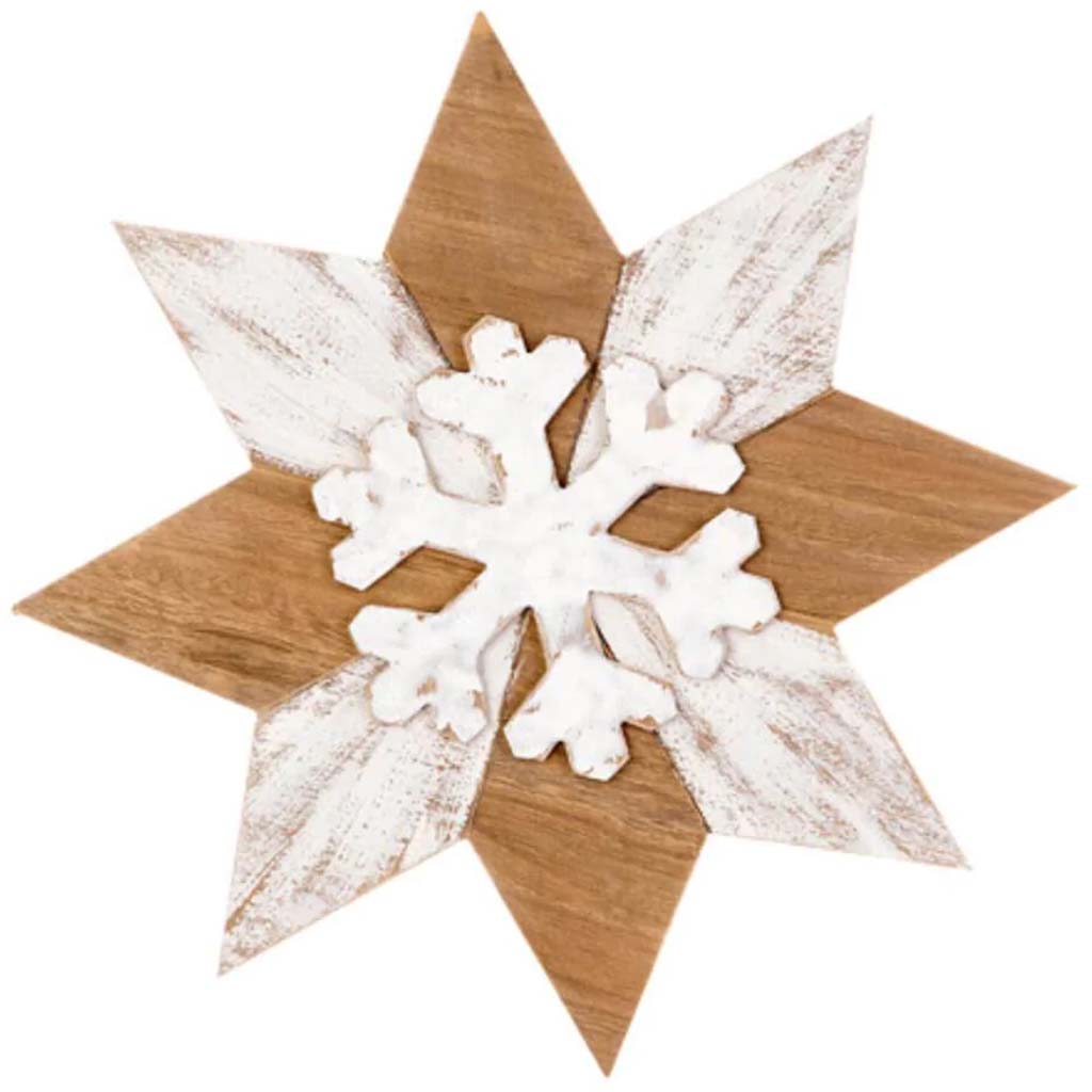 White Snowflake MDF Wall D?©cor 