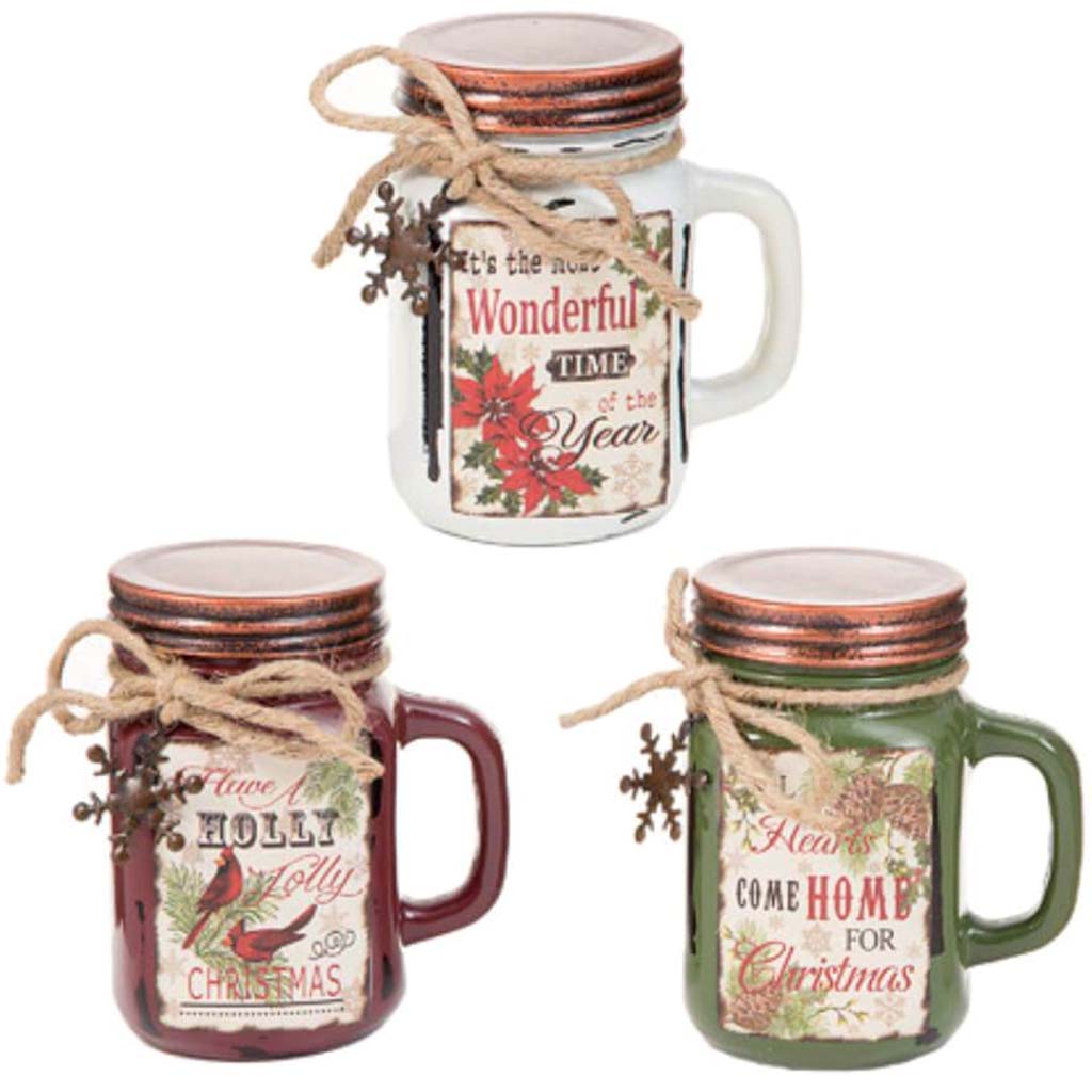 Mason Jar Christmas Table DECORations 