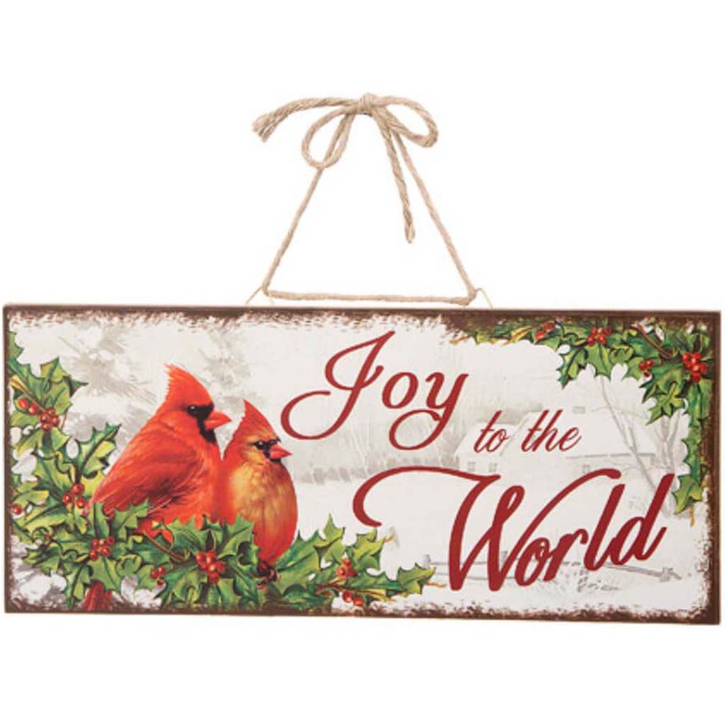 Joy to the World Christmas Plaque 