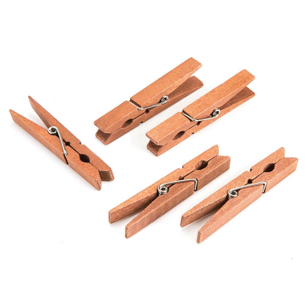 CLOTHESPINS WALNUT LG 48 CT 