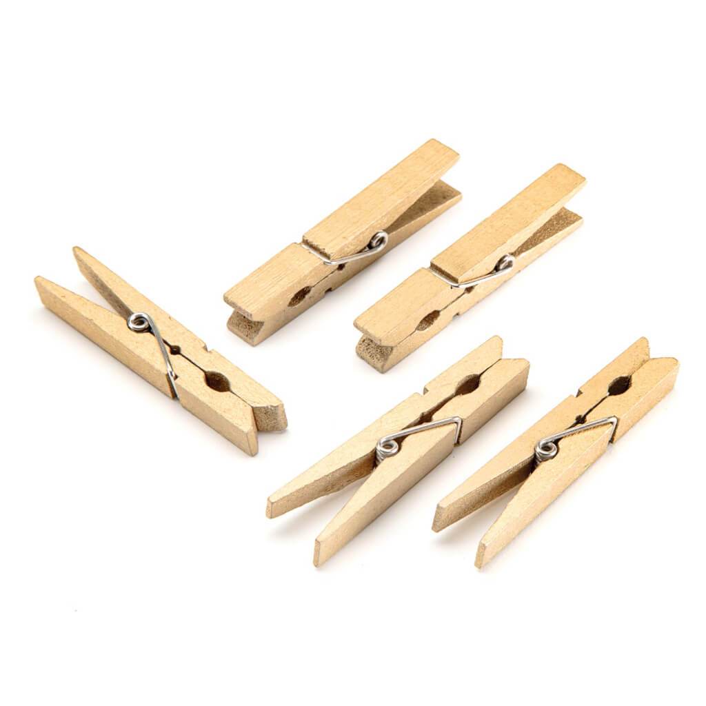 CLOTHESPINS GOLD LG 48 CT 