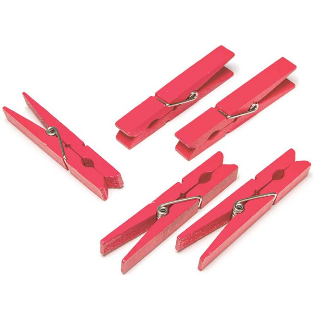 CLOTHESPINS RED LG 48 CT 