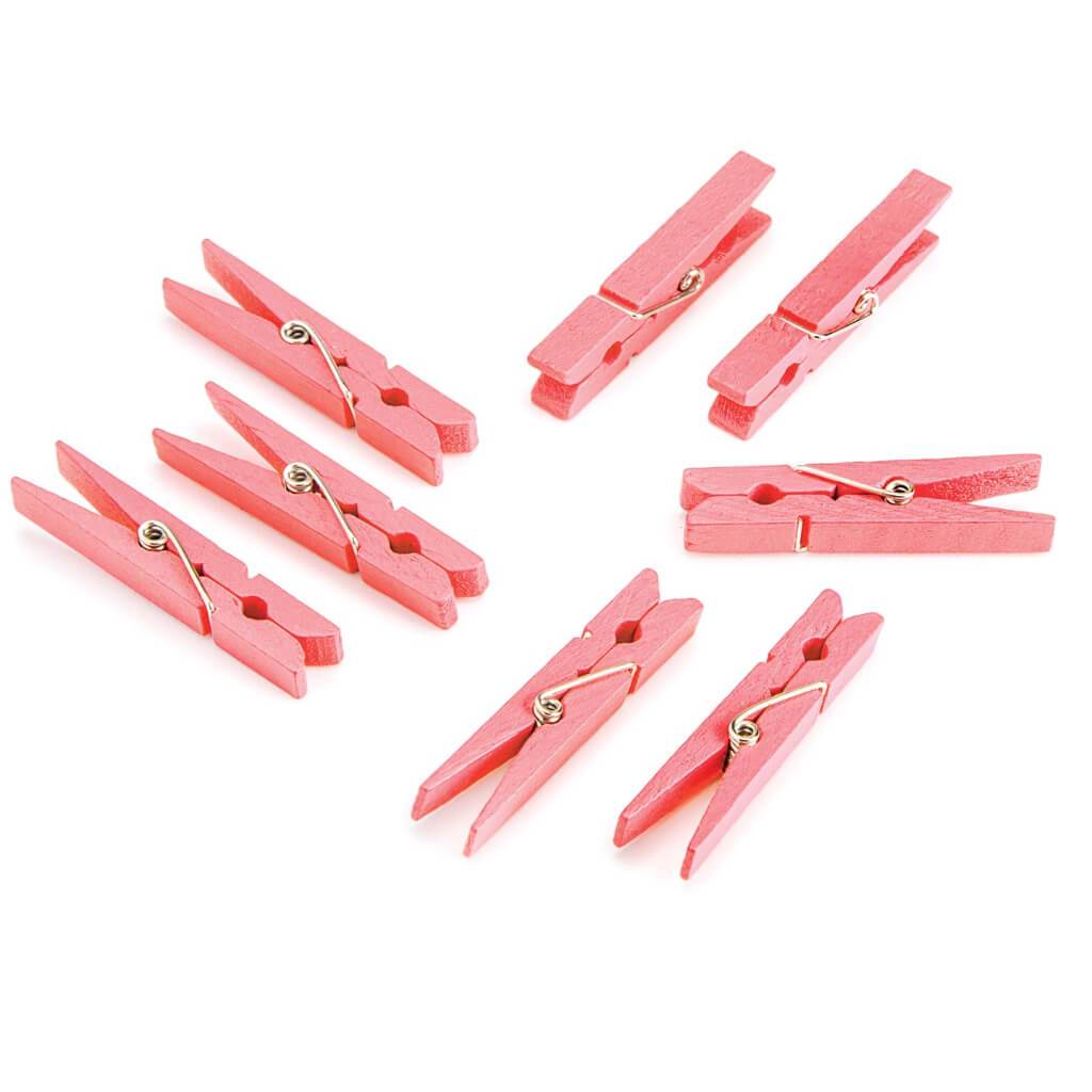 CLOTHESPINS CORAL MED 30CT 