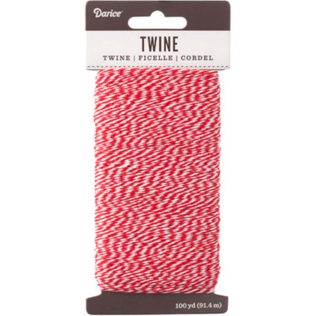 Baker&#39;s Twine: Red &amp; White, 100 yards 