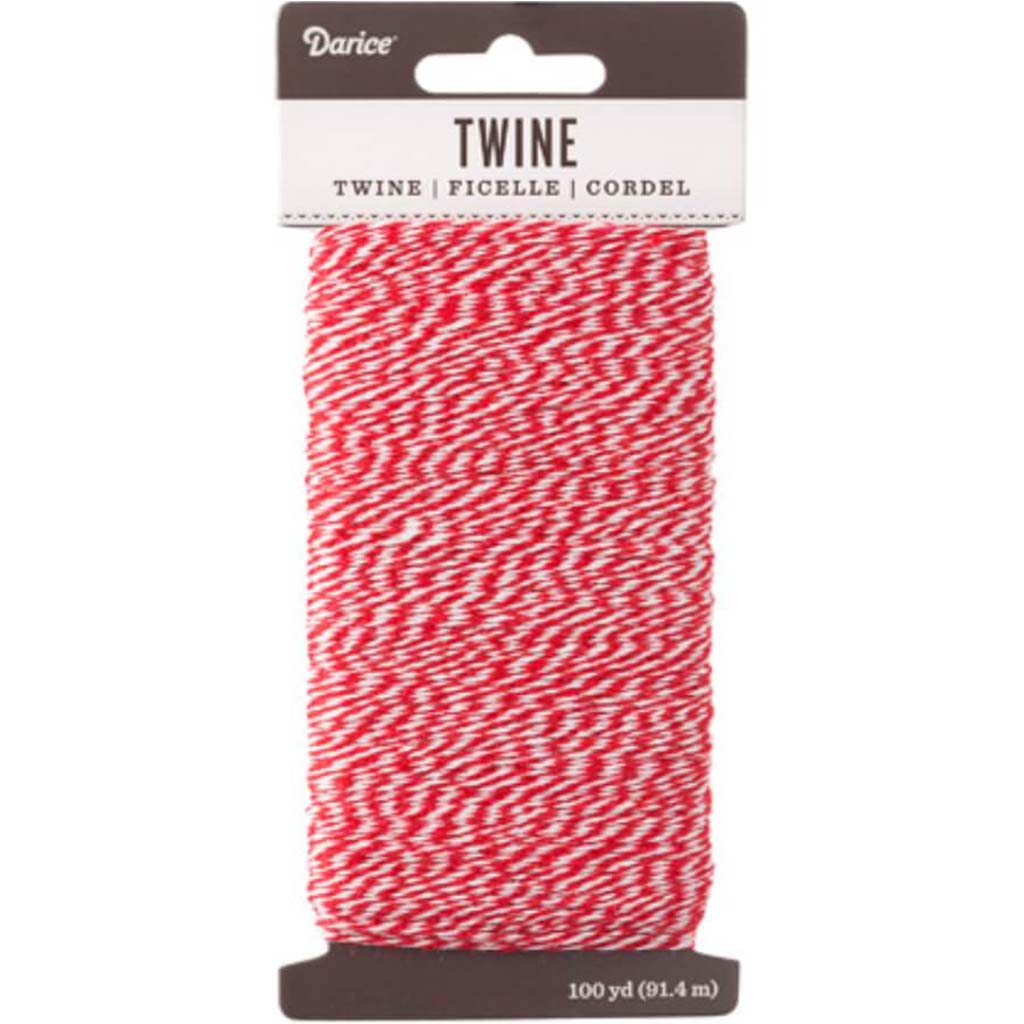 Baker's Twine: Red &amp; White, 100 yards 