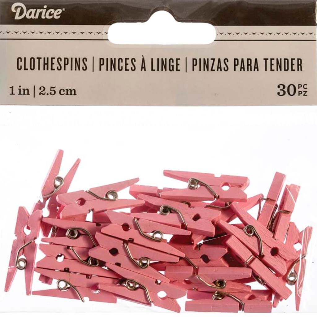 CLOTHESPINS LT PK SM SLD 30 PC 