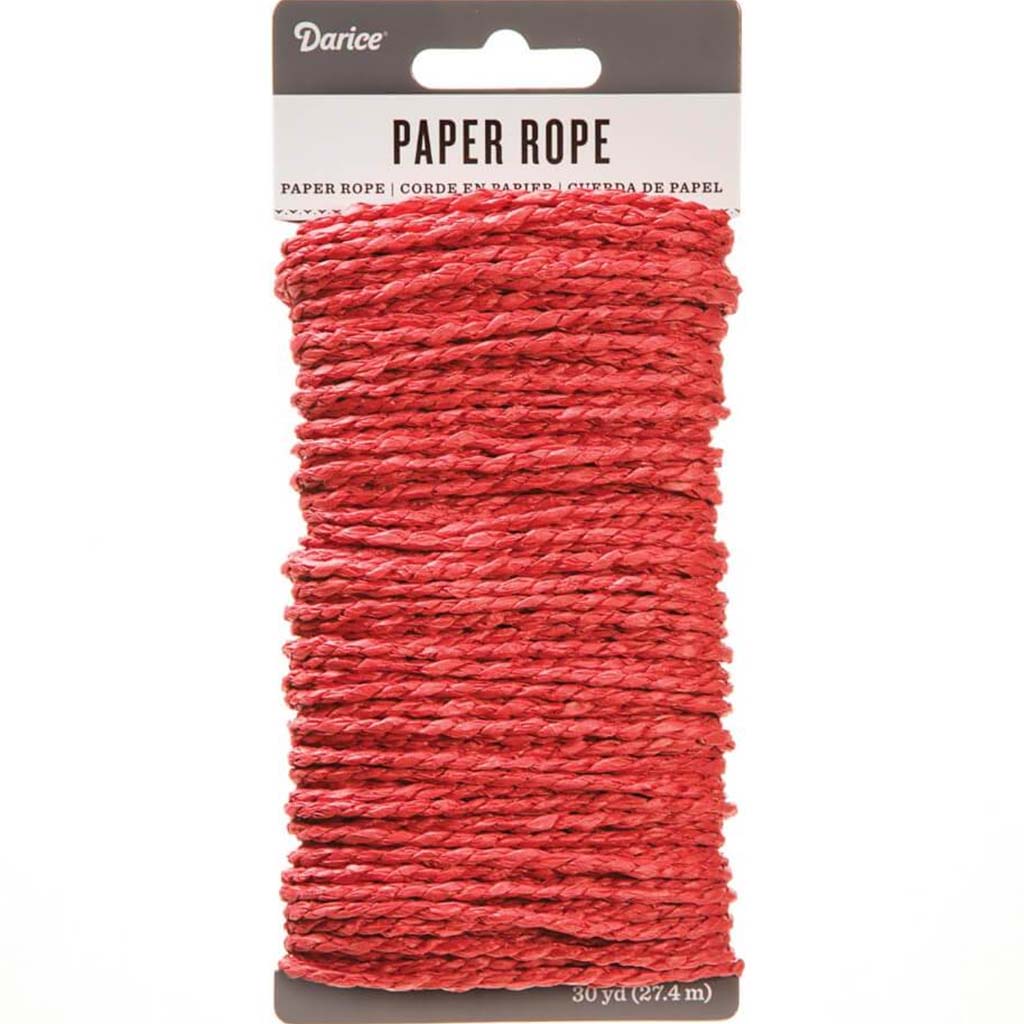 PAPER ROPE RED 30YD 