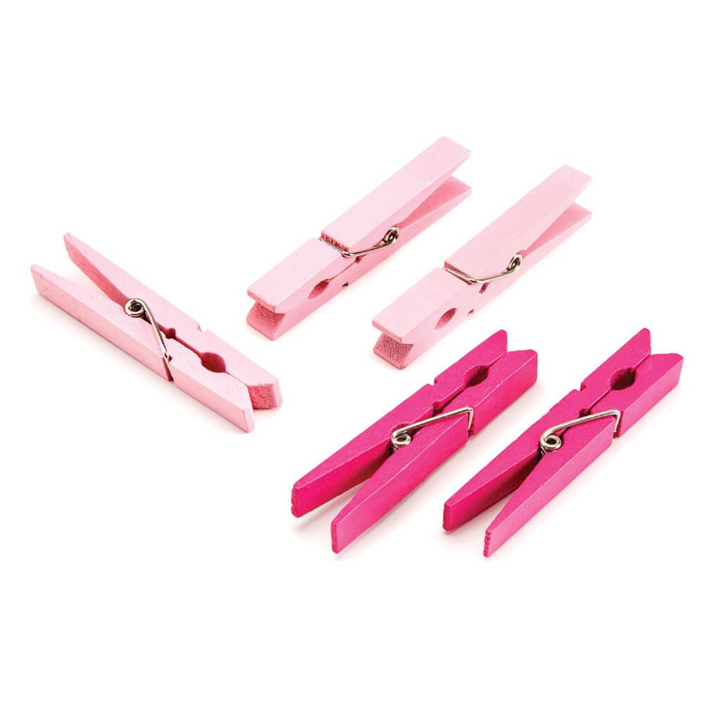 CLOTHESPINS PINK LG 48 CT 