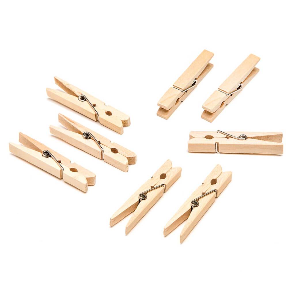 CLOTHESPINS NAT MED 30 CT 