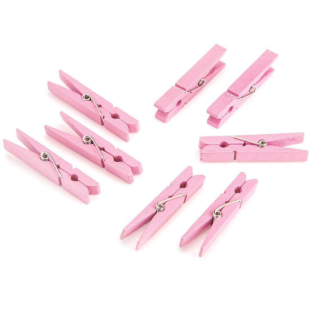 CLOTHESPINS PINK MED 30 CT 