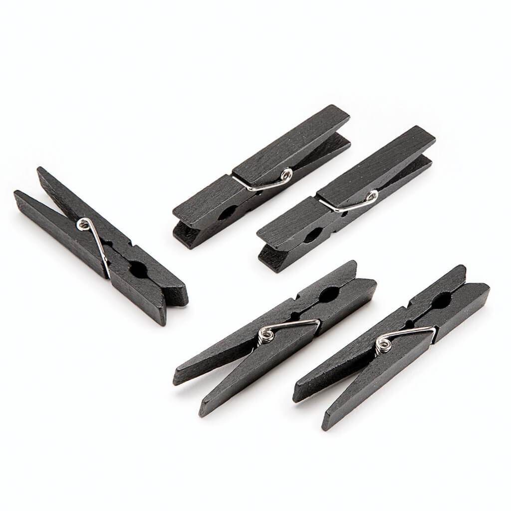 CLOTHESPINS BLK LG 48 CT 