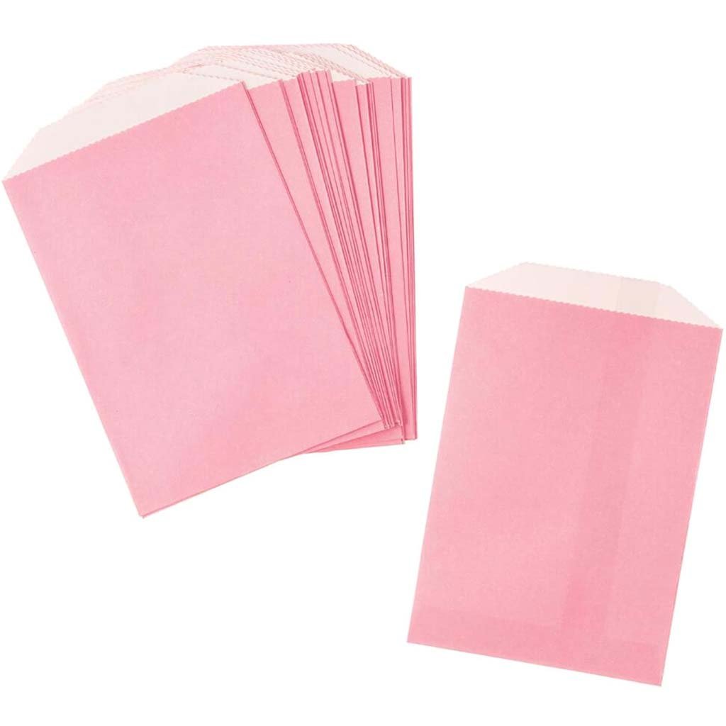 BAGS PPR SM 24CT SOLID PINK 24CT 