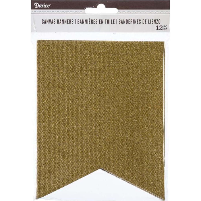 BANNER CNVS FISHTAIL GOLD 12CT 12CT 