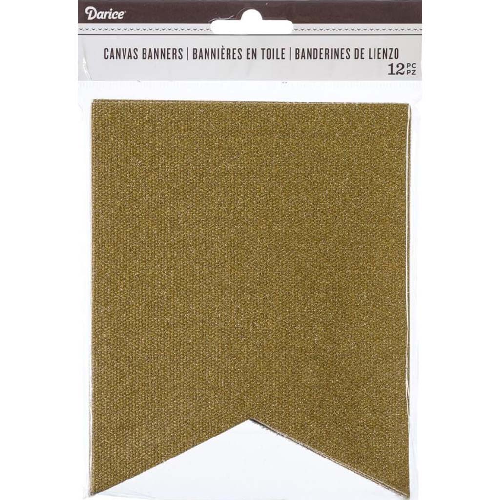 BANNER CNVS FISHTAIL GOLD 12CT 12CT 