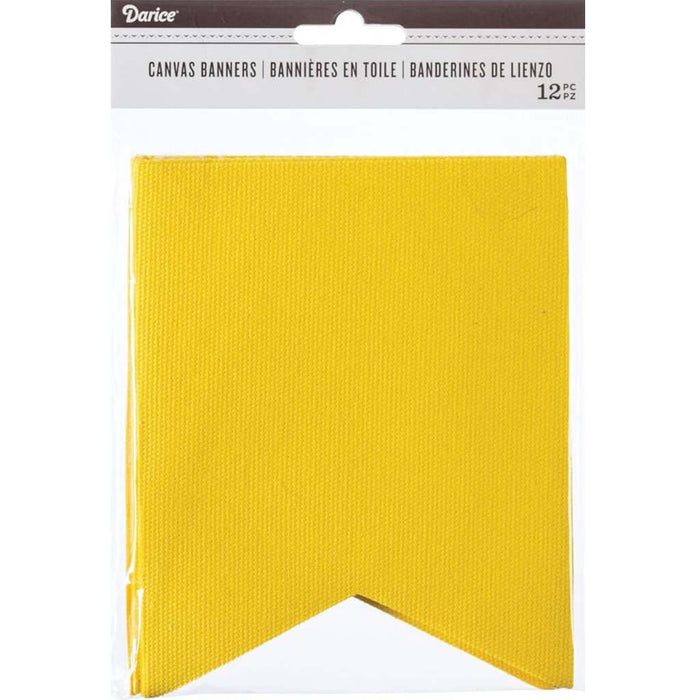 BANNER CNVS FISHTAIL YLW 12CT 12CT 