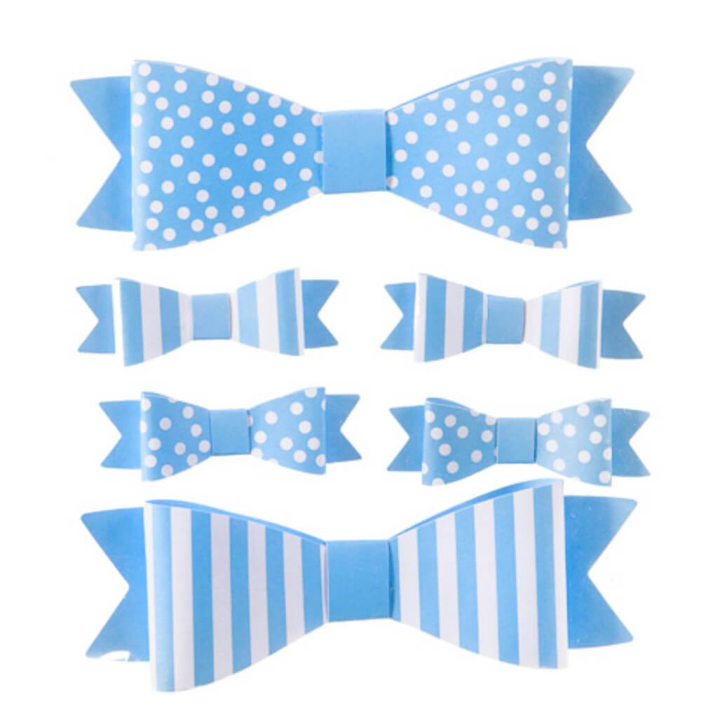 BOWS PPR PRINTED LT BLUE 