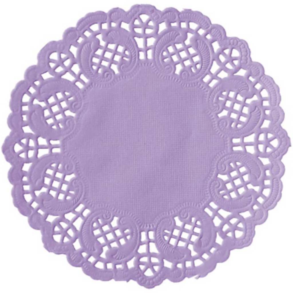 DOILIES 50CT LAVENDER 